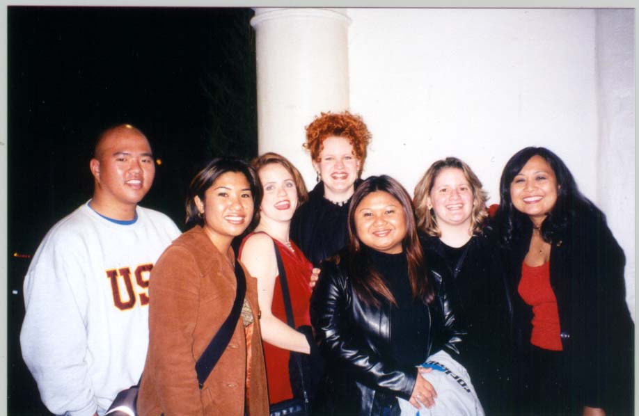 The Rockapella posse in SB!  Jeremy, April, Sarah, Laura, me, Angela and Sherry!